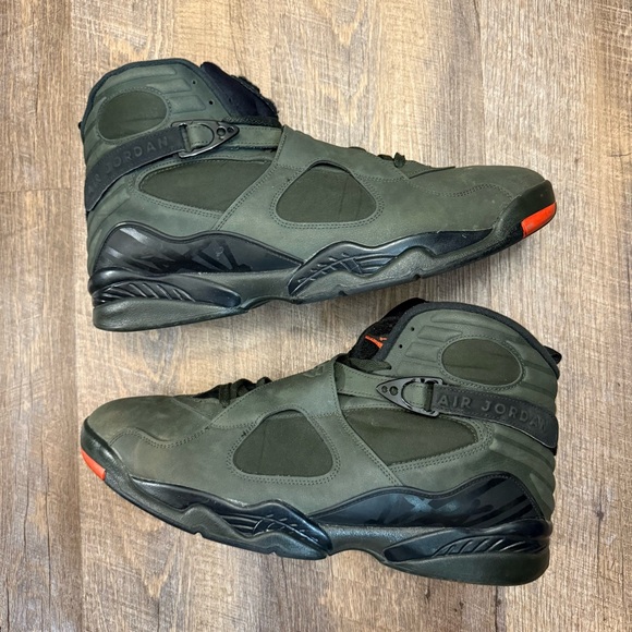 Nike Air Jordan 8 VIII Retro Take Flight Olive Green Black Orange